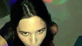 WOW SEXY LATINA POUNDS HUGE COCK HARD right in the crowded BAR!