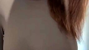 stepmom massages her milky natural tits to a shaking orgasm on webcam