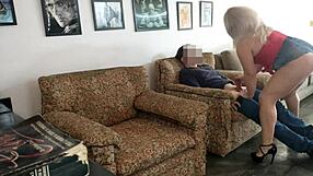 i'm watching this horny blonde slut ride in her photo session