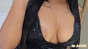 she lights up then rides that bareback brazilian cock like a pro with luana aguiar
