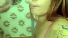 Guy fixes shower gets deepthroat blowjob cumshot tits bath homemade
