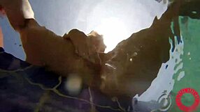 Watch Samantha Rones finger fuck her big pussy lips underwater up close.