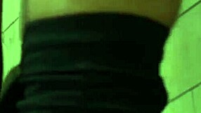 LEAKY PUSSY CREAMPIED IN HUGE PUBLIC RESTROOM!