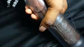 Beautiful black teen deepthroats spits on my throbbing cock