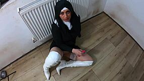 SLUTTY NUN SQUIRTS IN ORGASM AFTER ROUGH FUCKING EP 250 PREVIEW!