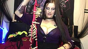 i show off my bdsm toys collection as tattooed bbw mistress with huge tits