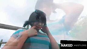 Latina slurps huge black cock Everglades