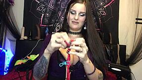 i show off my bdsm toys collection as tattooed bbw mistress with huge tits