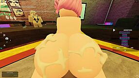 Roblox slut bent over begging for wet anal creampie in Turkish?
