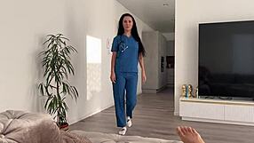 Naughty Stepmom Nurse Fucks Stepson Patient in Hospital Break!