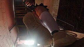 Professor Sneaks Upskirts on Busty Latina Students' Fat Asses