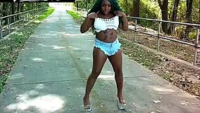 this big ass curvy beauty loves squeezing her perfect body into tight denim shorts