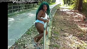 this big ass curvy beauty loves squeezing her perfect body into tight denim shorts