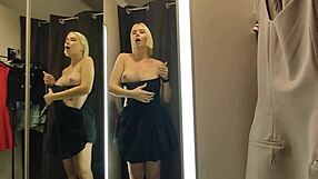 Ever wonder what happens trying see-through clothes in public mall changing rooms?