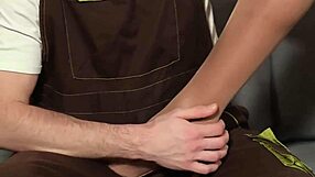 fit milf ania kinski services repairmen with eager blowjob before intense pussy pounding threesome ride