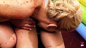 wanna see lou lou and christine love wrestle naked licking clits?