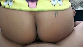 the sultry latina climbs atop her stepbrother's throbbing cock for a wild taboo ride