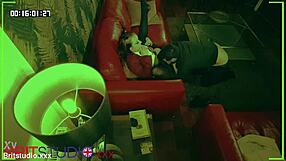 I got so turned on spying that college student with his sexy teacher next door