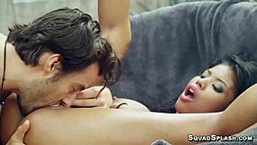 Ebony Nia Nacci's Throat Takes Monster Cock Deep Outdoors