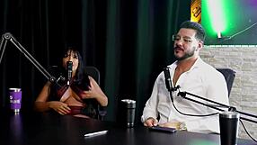 French guy meets Brazilian on sheer red watch as couple cherie introduces him to liberal scene with menage difference