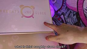 two vibrators wrecking her puffy pierced pussy... can she handle the buzz?