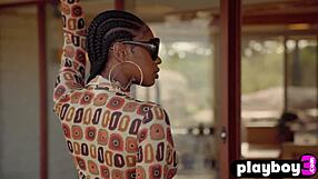 yo nyla show us that perfect ebony ass tits and pussy strip