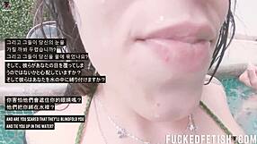 helen star whispers submission to oral sex. vibrator blindfold with couple partner