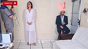 Bride fucks photographer in risky encounter almost caught