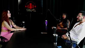 French guy meets Brazilian on sheer red watch as couple cherie introduces him to liberal scene with menage difference