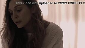 elizabeth olsen moans wild her huge natural tits bounce free