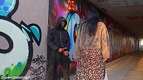 domicano blasts tight italian pussy under barcelona bridge