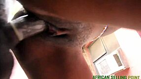 fat black pussy stretched wide by monster african cock in doggystyle heat