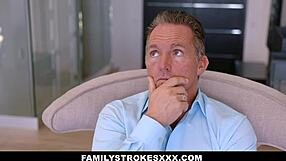 Petite blonde teen 18+ seduces stepdad with yoga stretches before deep fucking