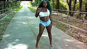 this big ass curvy beauty loves squeezing her perfect body into tight denim shorts