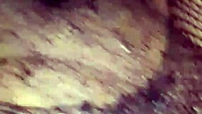 dirty maid in lingerie pees with hairy thong pussy out