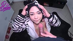 She's dressed so cute i'm all perverted my cock almost explodes on her huge tits! 😈🍆💦