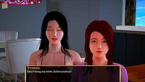 Redhead's big ass tits tempt in family game play?