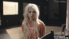 big tits milf cop punishes tiny teen criminal with strapon cock in hairy lesbian sex