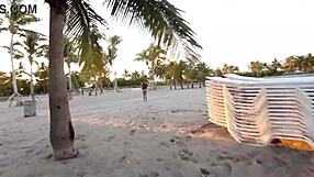 Sexy Curvy Ebony Slut Deepthroats Huge Interracial Cock Then Rides Doggystyle In Public Bathroom