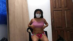 Busty Canadian Milf Slowly Undresses Panties Teasing Huge Natural Tits And Wet Pussy POV