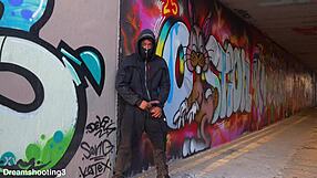 domicano blasts tight italian pussy under barcelona bridge