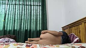 india peels off clothes revealing her big natural tits curvy ass and wet shaved pussy on homemade camera