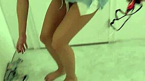 How does this busty slut handle that massive bbc cumshot facial at the gloryhole?!