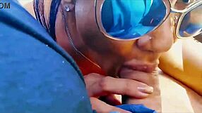 brazilian milf blows monster cock from app driver in car