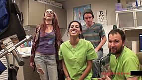 Tampa University Entrance Physical: Ami Rogue's Nurse Fingering Ass Toys