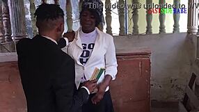 Church site check turns into doggystyle hardcore creampie banging