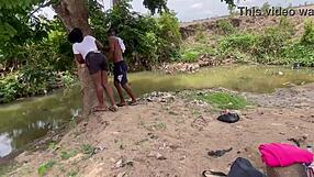 plump bbw girlfriend screams as huge ass gets pounded deep in forest fuck