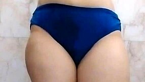 Ever seen a desi girlfriend's big natural tits bounce while fingering her wet pussy in the bathroom?