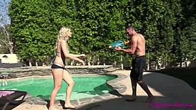 natalia starr slips into bikini teases big tits pussy long hair sensually