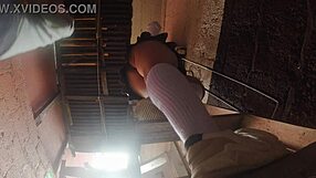 Professor Sneaks Upskirts on Busty Latina Students' Fat Asses